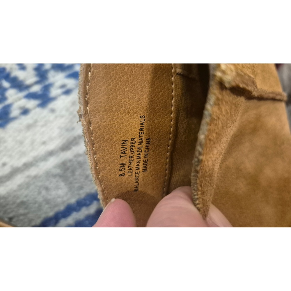 DOLCE VITA Tavin Tan Suede Ankle Boots Pointed Toe Back Zip Womens 8.5M - Picture 8 of 9